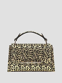 Iris Leopard Mini Top Handle Bag