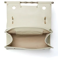 Iris Leather Top Handle Bag