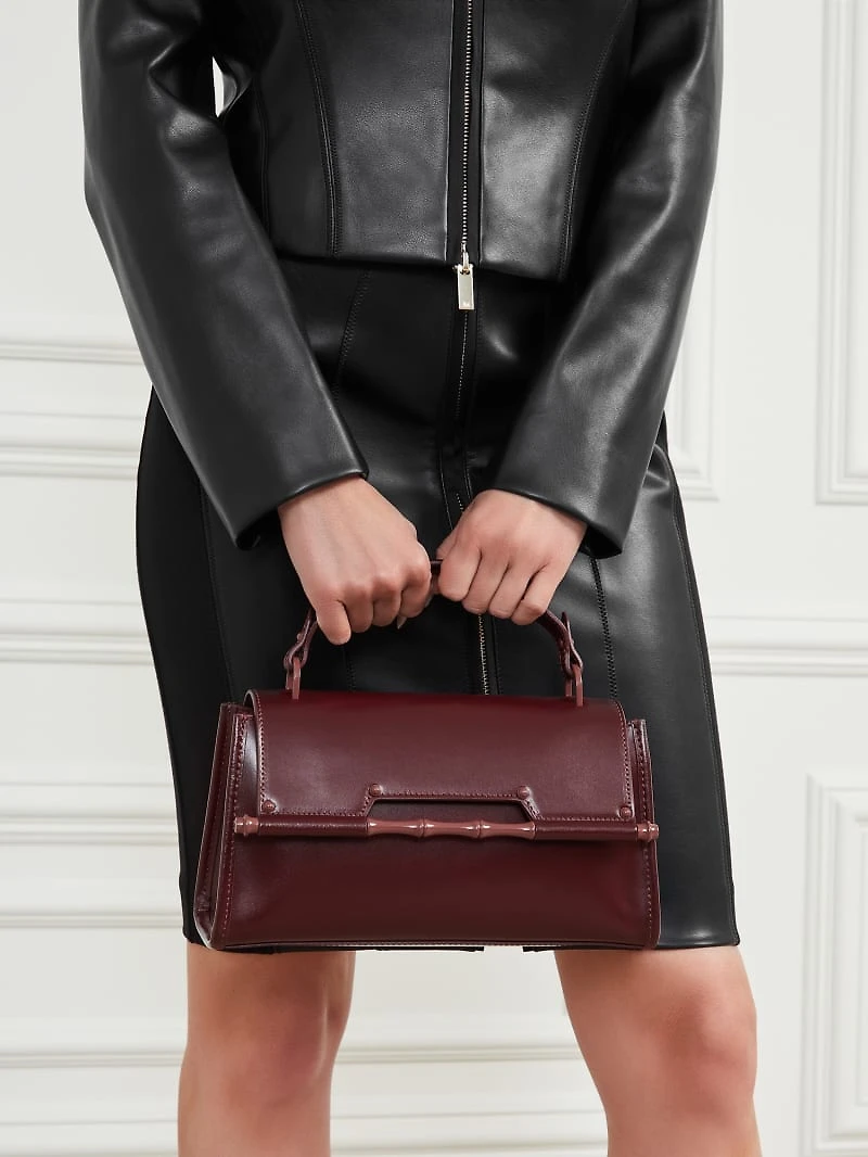 Iris Bamboo Leather Satchel