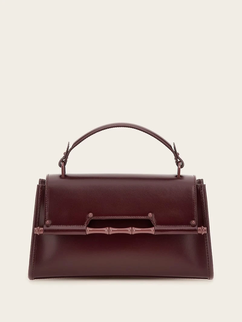 Iris Bamboo Leather Satchel