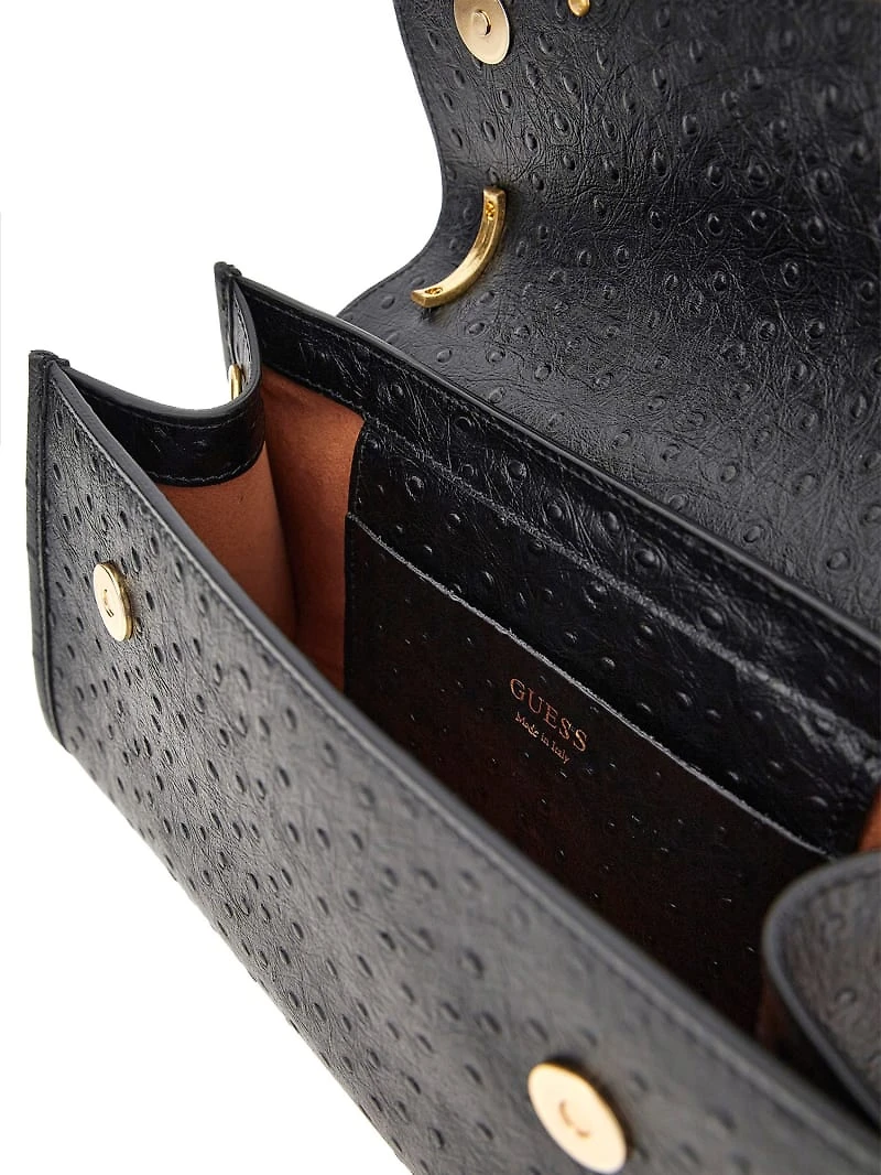 Iris Bamboo Mini Leather Satchel