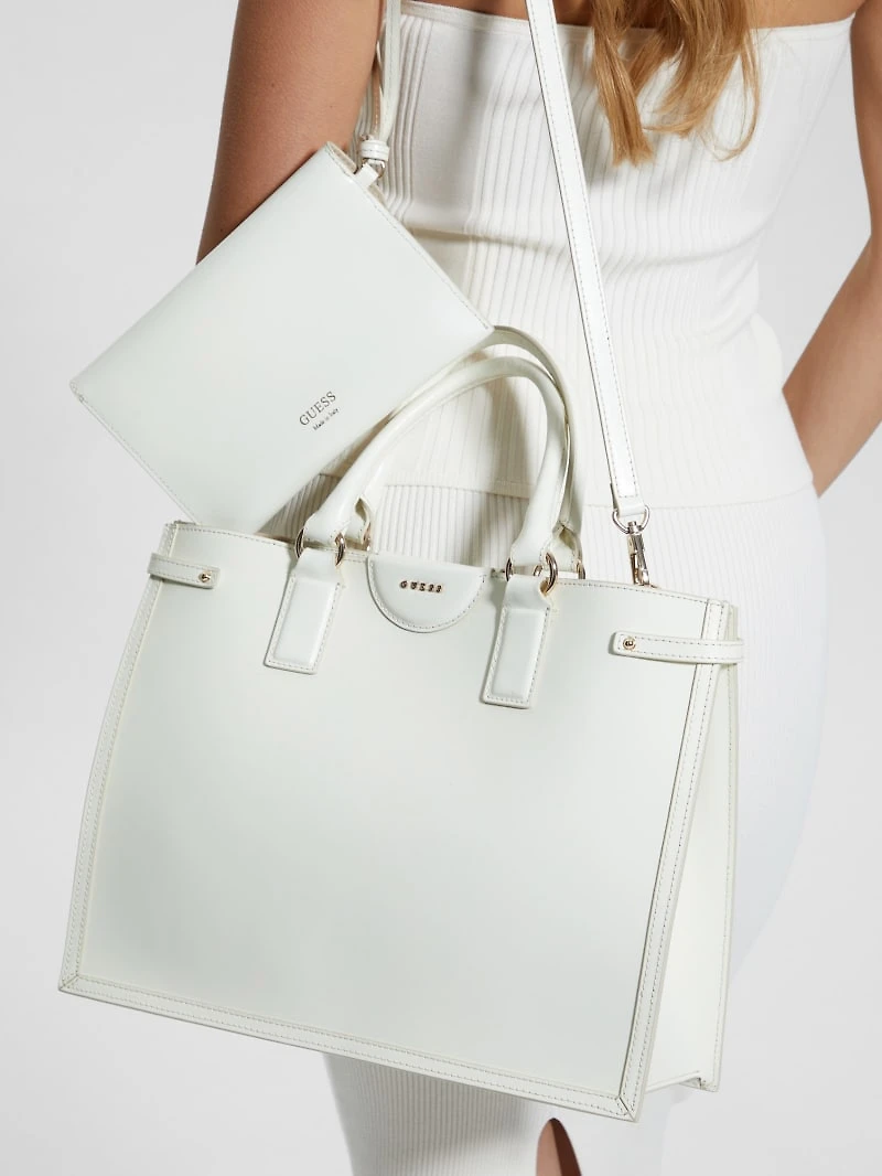 Cristina Leather Medium Satchel