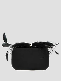 Keyah Feather Top Clutch