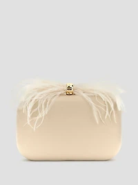 Keyah Feather Top Clutch