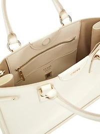 Isa Sleek Leather Medium Tote