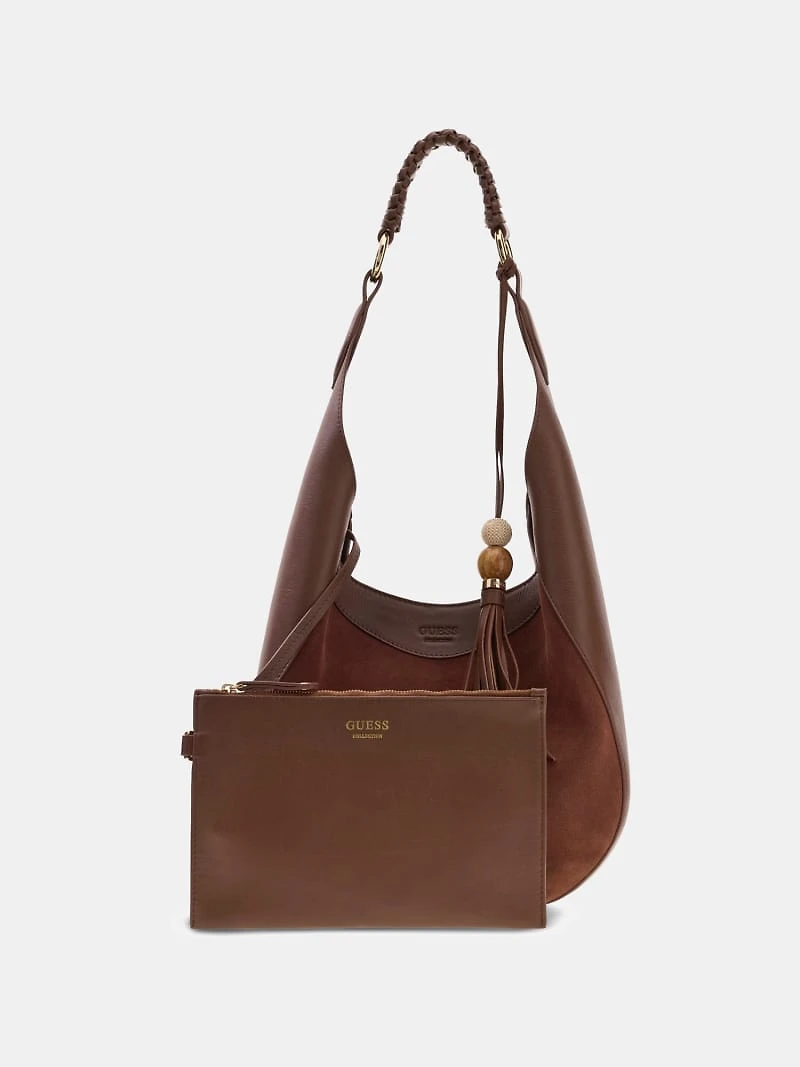 Nina genuine leather hobo bag