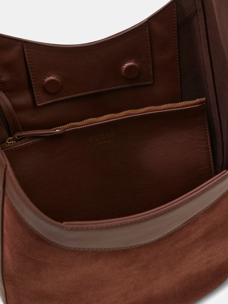 Nina genuine leather hobo bag