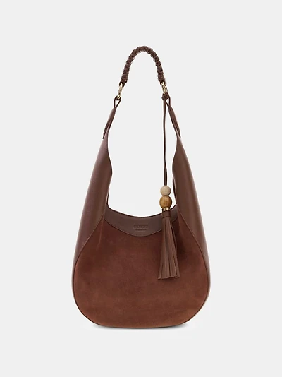 Nina genuine leather hobo bag