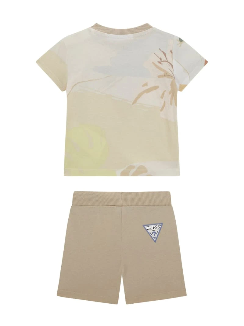 Desert Print Tee and Drawstring Shorts Set (0-24M)