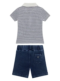 Eco Piquet Tee and Shorts Set (0-24M)