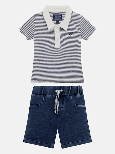 Eco Piquet Tee and Shorts Set (0-24M)