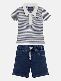 Eco Piquet Tee and Shorts Set (0-24M)