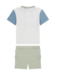 Eco Active Logo Tee and Shorts Set (0-24M)