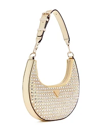 Lua Rhinestone Small Hobo Bag