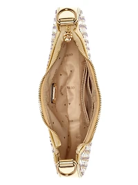 Lua Rhinestone Small Hobo Bag