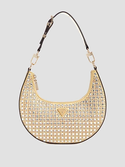 Lua Rhinestone Small Hobo Bag