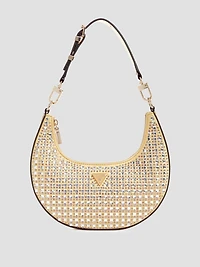 Lua Rhinestone Small Hobo Bag