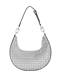 Lua Rhinestone Small Hobo Bag