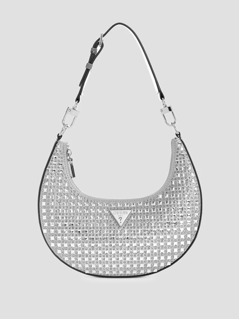 Lua Rhinestone Small Hobo Bag