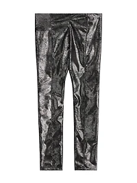 Coated Faux-Suede Leggings (7-16)