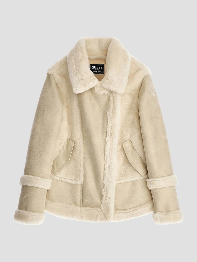 Faux-Fur and Suede Jacket (7-16)