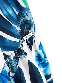 Shimmer Printed Sleeveless Dress (7-16)
