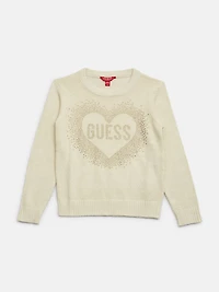 Shimmer Signature Heart Sweater (7-14