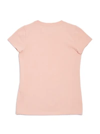 Rhinestone Chain Mesh Logo Tee (7-14