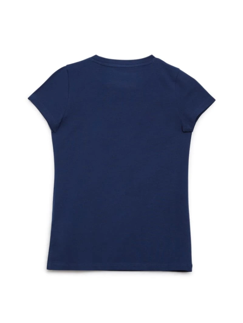 Rhinestone Chain Mesh Logo Tee (7-14)