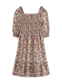 Eco Floral Satin Dress (7-16)