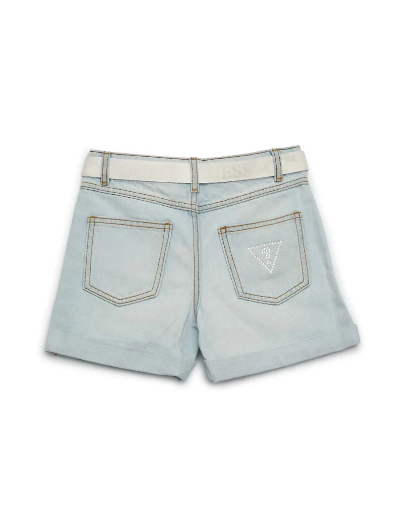 Leslie Rhinestone Denim Shorts (7-14)