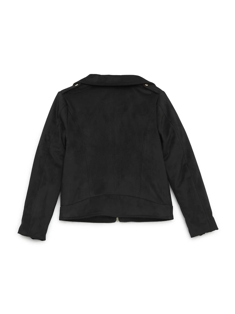Mari Moto Faux-Suede Jacket (7-14)