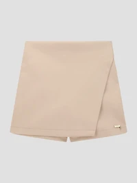 Faux-Leather Skort (7-16)
