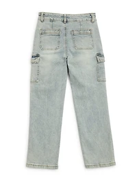 Hailey Straight Cargo Jeans (7-16)