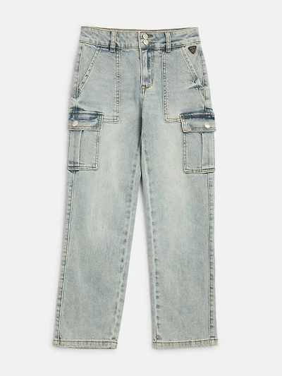 Hailey Straight Cargo Jeans (7-16)