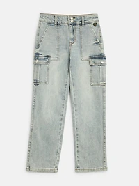 Hailey Straight Cargo Jeans (7-16)