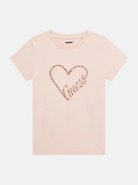 Eco MiniMe Sequin Heart Tee (4-16)