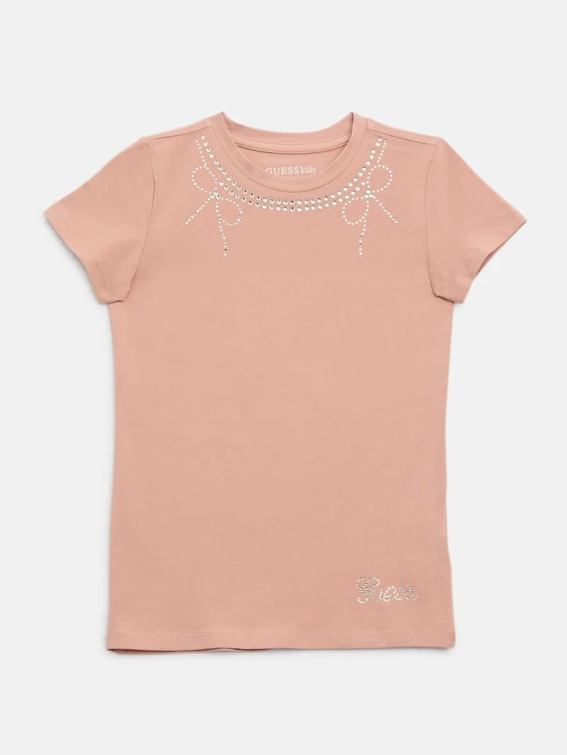 Nora Rhinestones & Ribbons Tee (7-14