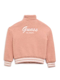 Faux-Fur Varsity Jacket (8-16)