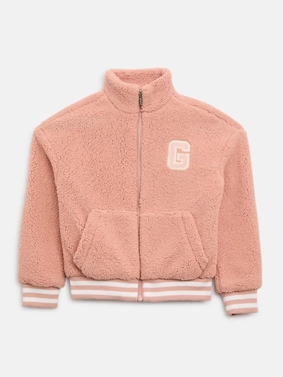 Faux-Fur Varsity Jacket (8-16)