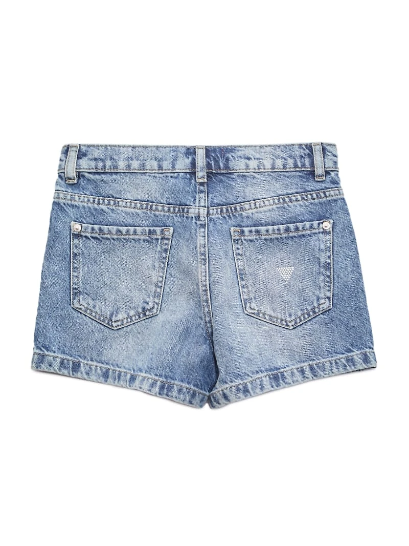 Rhinestone Denim Shorts (7-14