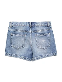 Rhinestone Denim Shorts (7-14