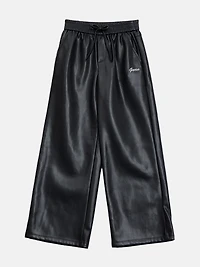 Joy Faux-Leather Wide-Leg Pants (7-14)