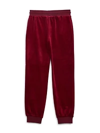 Velour Logo Joggers (7-14