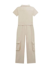 Twill Cargo Jumpsuit (7-16)