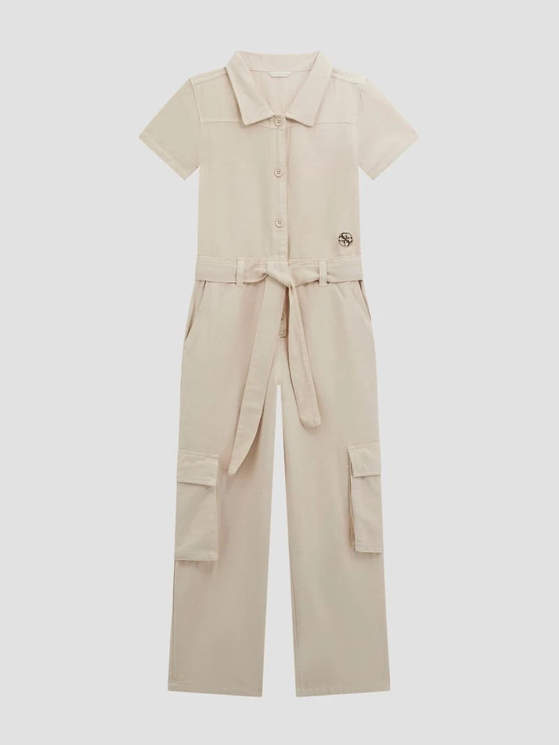 Twill Cargo Jumpsuit (7-16)
