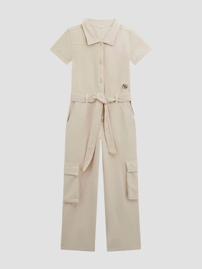 Twill Cargo Jumpsuit (7-16)