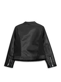 Zona Faux-Leather Jacket (7-14)