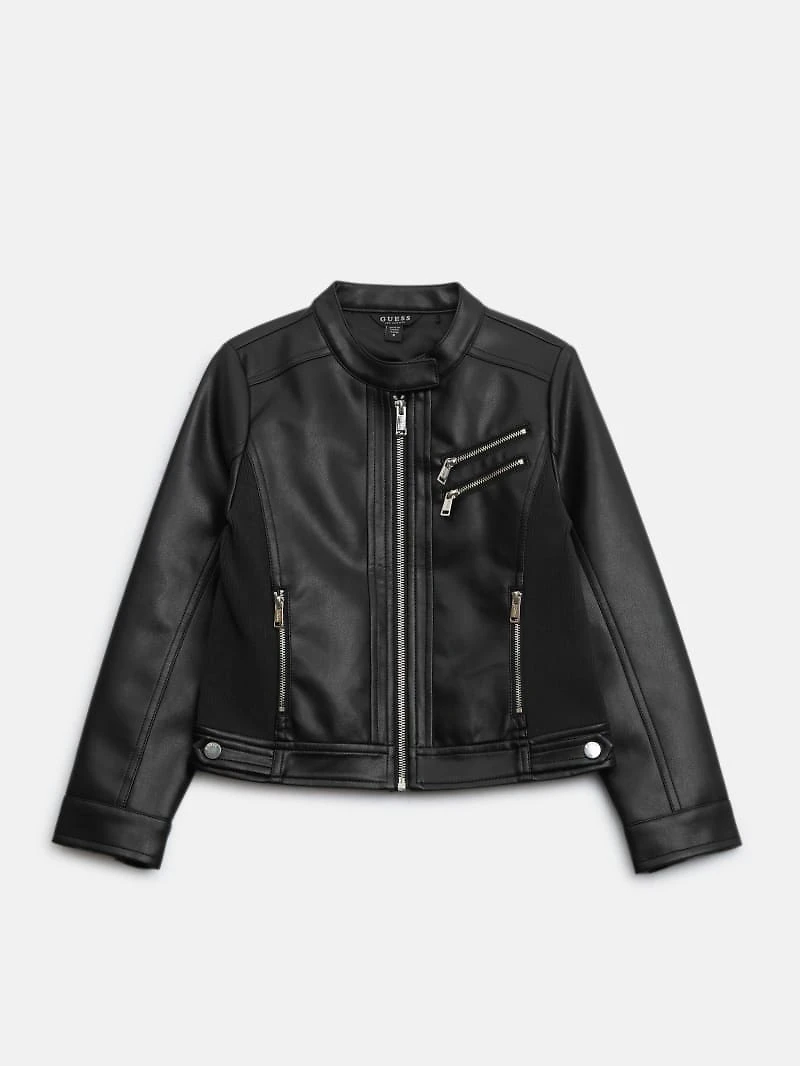 Zona Faux-Leather Jacket (7-14)