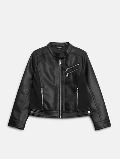 Zona Faux-Leather Jacket (7-14)